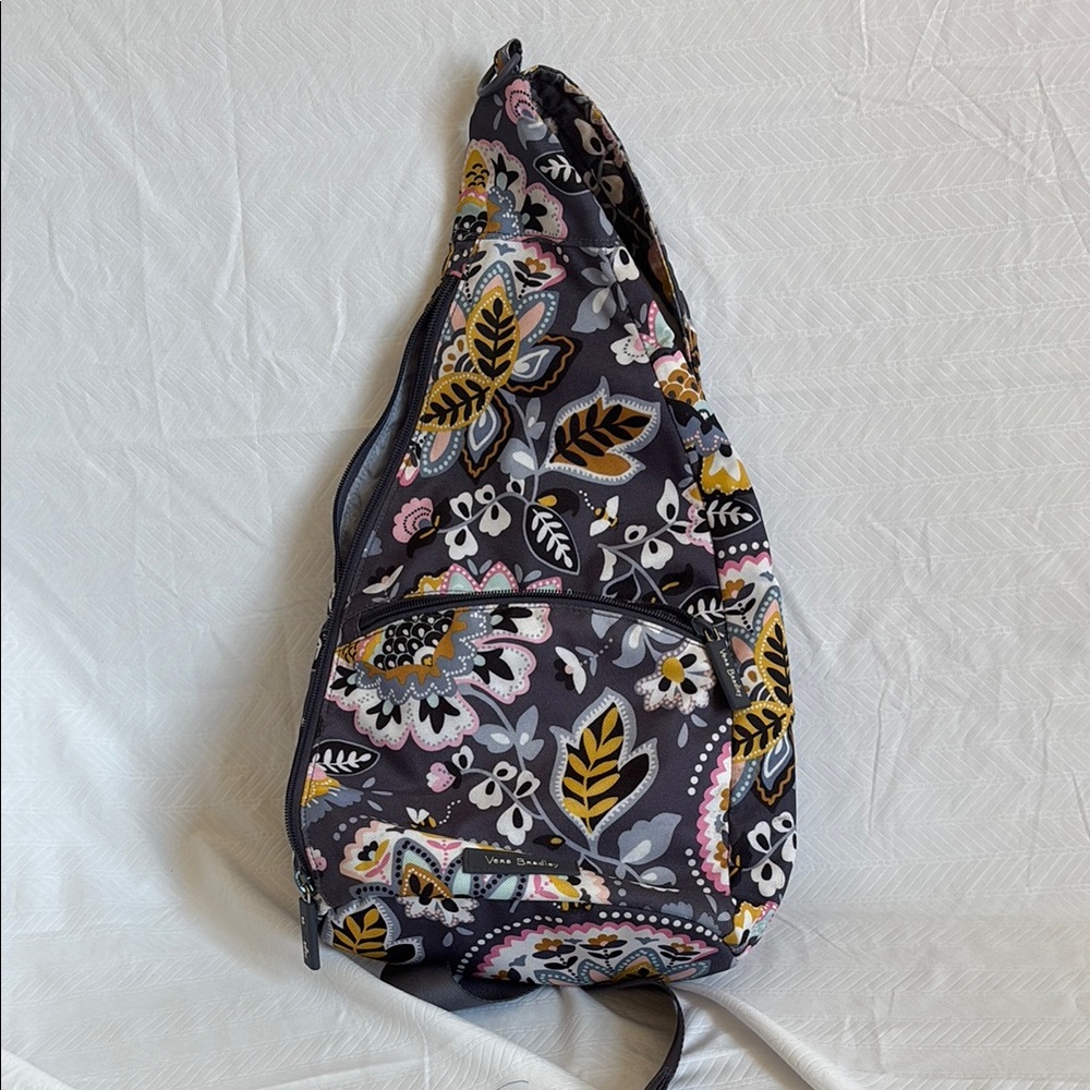 Vera Bradley Charmont Meadows paisley pattern lighten up sling shoulder bag